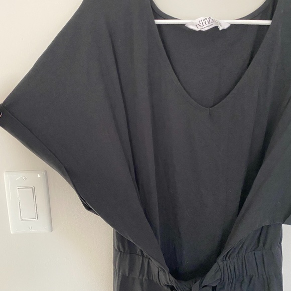 Studio Untold Black Tie Waist Dress - Plus Size - Picture 5 of 9